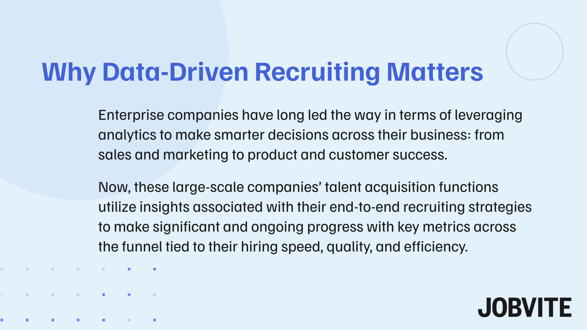 Data-Driven Recruiting: Key To Talent Acquisition Success | Jobvite