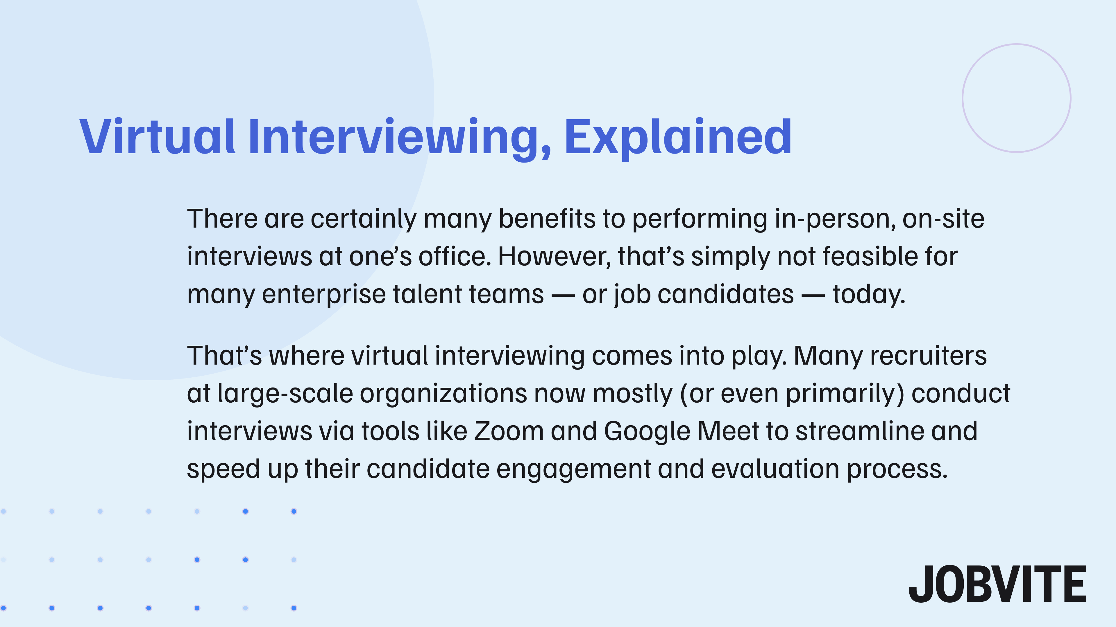 Talent Acquisition Explained Virtual Interviews Jobvite